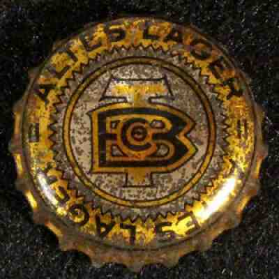 ALTES GOLD & SiLVER CORK BEER BOTTLE CAP DETROIT MICHIGAN CROWN NATIONAL MI MICH
