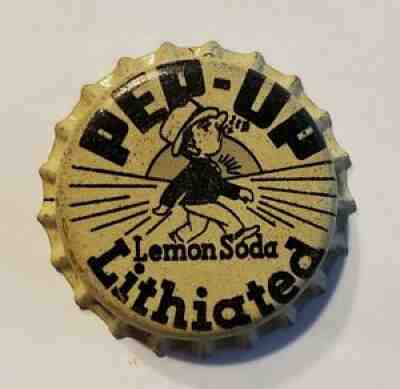 Pep Up Lithianted Lemon Soda Cork Bottle Cap; 1940's; Unused