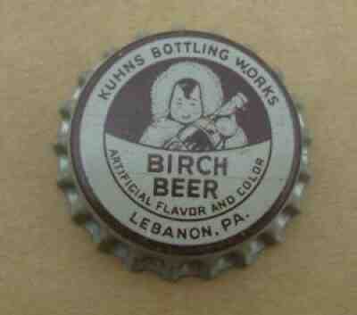CLICQUOT CLUB BIRCH BEER SODA UNUSED CAP LEBANON PA PENNSYLVANIA KUHNS BOT
