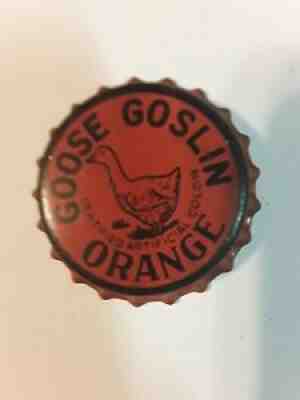 GOOSE GOSLIN ORANGE Soda Pop BOTTLE CAP Cork Lined Baseball Washington Senators