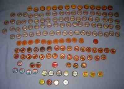 VTG Lot 143 Pepsi/Coca Cola/Dodger Orange/Kist/Tab + Soda Pop Caps W/Cork!