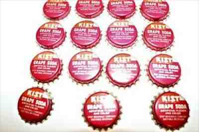15 Unused Kist Grape Soda Cork Lined Bottle Caps