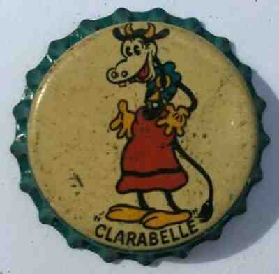 CLARABELLE COW LIME SODA CAP; 1932-34; LOS ANGELES, CA; WALT DISNEY; UNUSED CORK