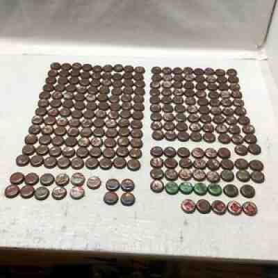 Lot of 200+ Soda Pop Bottle Caps Mixed Brands 7Up Sprite Taka Chocolate Soldier+