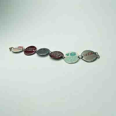 Bottle Cap Bracelet Coca Cola Lack's Dr Pepper Tab Hires - Smile on back (SMC)