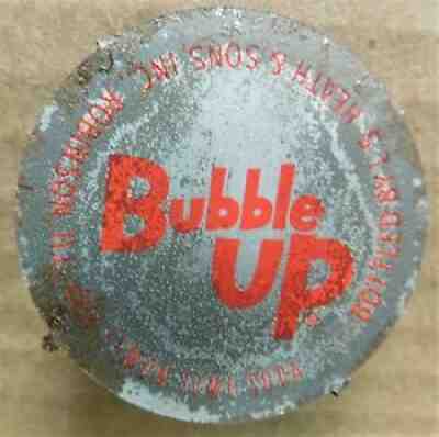 BUBBLE UP soda bottle cap PROOF Heath & Sons Robinson IL Illinois c.1955