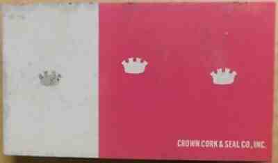 CROWN CORK & SEAL promotional or test litho tinplate sheet Baltimore