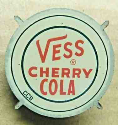 VESS CHERRY COLA soda bottle cap PROOF c.1955 Crown Cork & Seal