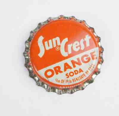 Vintage Sun Crest Orange Soda Pop Cap Cork Lined unused