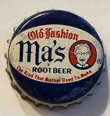 Mas Root Beer Cork Lined Soda Bottle Cap; 1940's ; Used