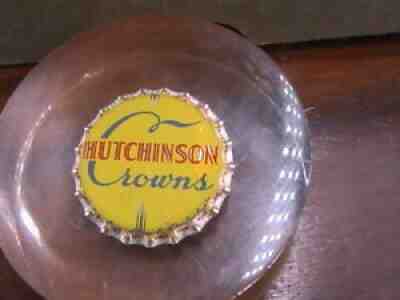 BOTTLE CAP HUTCHINSON CROWNS CORK PAPER WEIGHT 1848-1950 SEPTEMBER 26, 27, 1950