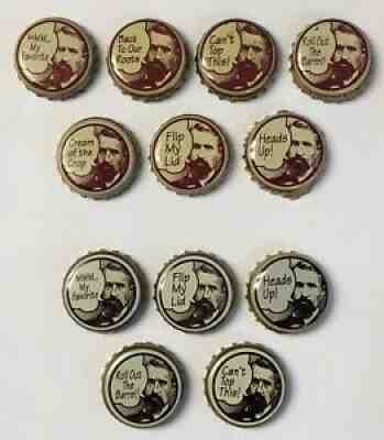 Twelve (12) Henry Weinhard Soda Bottle Crown Caps - Two Different Styles