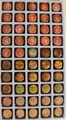 50 CORK LINED SODA BOTTLE CAP VINTAGE CROWN BIG BOY NEHI STRAWBERRY ORANGE LEMON