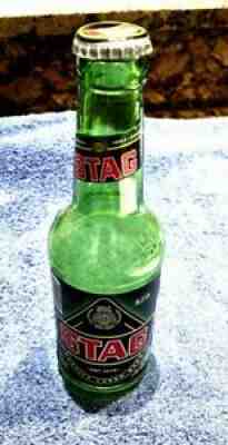 STAG BEER bottle + crown cap TRINIDAD & TOBAGO Caribbean Island Lager foreign
