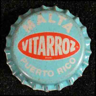 MALTA VITARROZ BRAND PLASTIC LINED BEER BOTTLE CAP CROWN PUERTO RICO PR CERVEZA+
