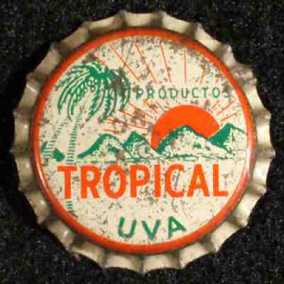 PRODUCTOS TROPICAL UVA GRAPE CORK SODA BOTTLE CAP SAN PEDRO SULA, HONDURAS CROWN