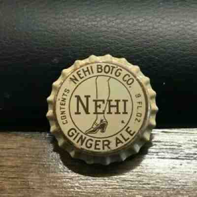 UNUSED NEHI GINGER ALE SODA POP BEVERAGE SOFT DRINK CORK BOTTLE CAP / CROWN