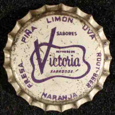 VICTORIA SABROSOS GRAY CORK SODA BOTTLE CAP CROWN TIJUANA BAJA CALIFORNIA MEXICO