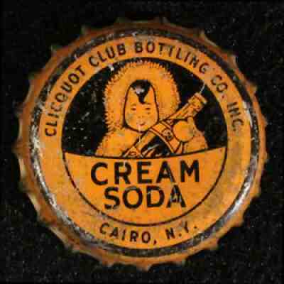 CLICQUOT CLUB CREAM SODA CORK LINED BOTTLE CAP CROWNS CAIRO, NEW YORK NY ESKIMOS