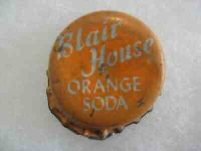 BLAIR HOUSE ORANGE - Washington, DC - CORK Soda Bottle crown - VERY RARE crown!