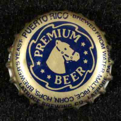 ROLLING ROCK #5 PLASTIC LINED BEER BOTTLE CAP LATROBE PENNSYLVANIA CROWN VINTAGE
