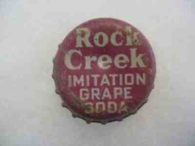 ROCK CREEK IMITATION GRAPE - Washington, DC - CORK Soda Bottle crown - VERY RARE
