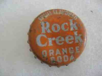 ROCK CREEK ORANGE - Washington, DC - CORK Soda Bottle crown - VERY RARE