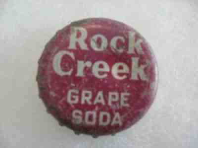 ROCK CREEK GRAPE - Washington, DC - CORK Soda Bottle crown - VERY RARE