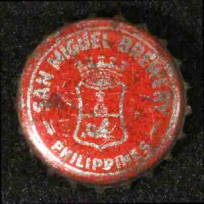 SAN MIGUEL CORK LINED BEER BOTTLE CAP CROWN MANILA, PHILIPPINES ASIA VINTAGE OLD