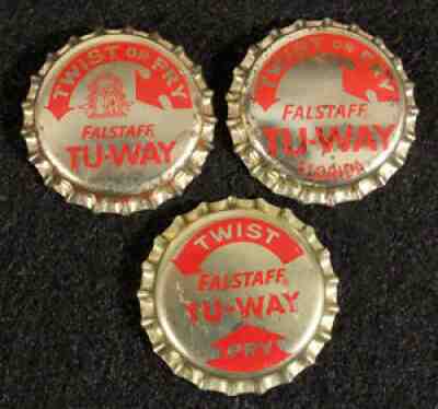 FALSTAFF #27 TU-WAY FLORIDA/GEORGIA TAX PLASTIC LINED BOTTLE CAP CROWNS ST LOUIS