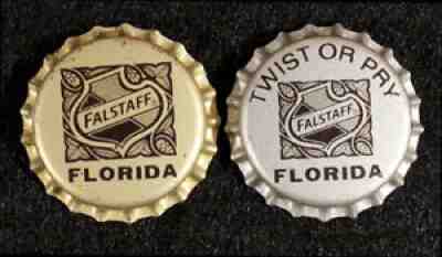 FALSTAFF #24 FLORIDA TAX PLASTIC LINED BOTTLE CAP CROWNS SAINT LOUIS MISSOURI FL