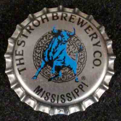 STROH DRAFT MISSISSIPPI TAX PLASTIC LINED BEER BOTTLE CAP DETROIT MICHIGAN CROWN