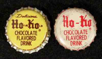 2 HO-KO CHOCOLATE CORK SODA BOTTLE CAP CROWN CHEERWINE CHARLOTTE, NORTH CAROLINA