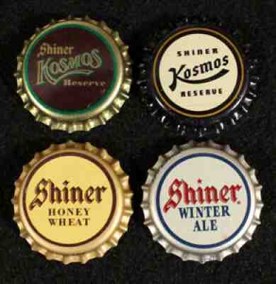 SHINER #4 PLASTiC LINED BEER BOTTLE CAP SPOETZL TEXAS CRAFT/MICRO VINTAGE CROWNS