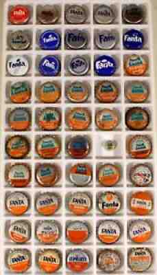 50 FANTA #1 CORK/PLASTIC LINED SODA BOTTLE CAPS CROWNS COCA-COLA COKE ATLANTA GA