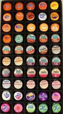 50 FANTA #4 CORK/PLASTIC LINED SODA BOTTLE CAPS CROWNS COCA-COLA COKE ATLANTA GA