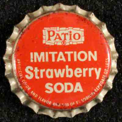 PATIO STRAWBERRY SODA CORK BOTTLE CAP PEPSI-COLA DEARBORN HEIGHTS MICHIGAN CROWN