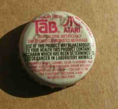 TAB ATARI SODA BOTTLE CAP ASHEVILLE NORTH CAROLINA NC VINTAGE ATARI CROWN