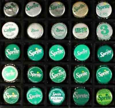 25 SPRITE #2 PLASTIC LINED SODA BOTTLE CAP CROWNS COCA-COLA COKE ATLANTA GEORGIA