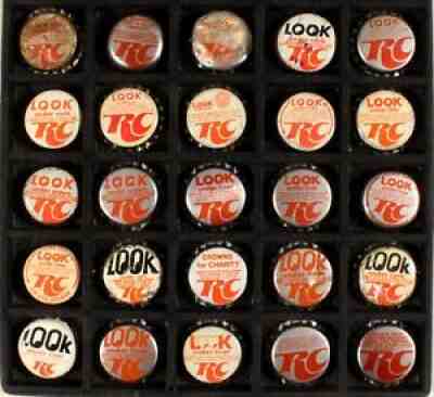 DIET RITE & RC COLA #5 PLASTIC LINED SODA BOTTLE CAPS ROYAL CROWN NEHI ANTIQUES+