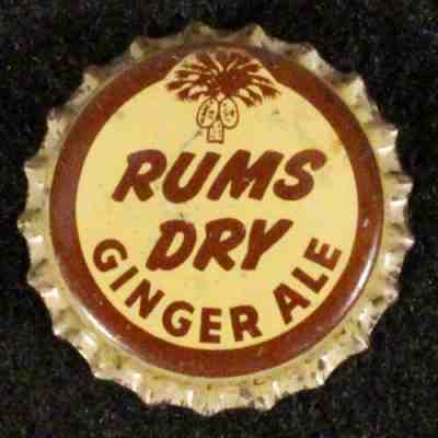 RUMS DRY â?¢SOUTH CAROLINA TAXâ?¢ CORK SODA BOTTLE CAP SC PALMETTO ROYAL CROWN NEHI+