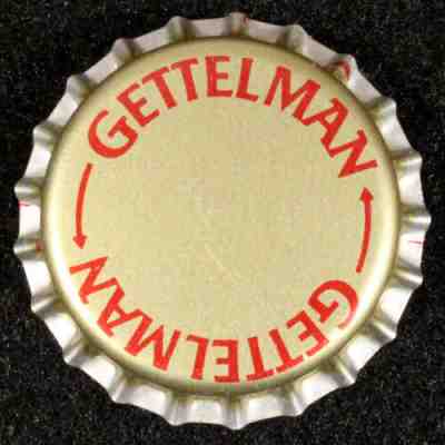 GETTELMAN  UNUSED PLASTIC LINED BEER BOTTLE CAP MILWAUKEE WISCONSIN CROWN ANTIQUE
