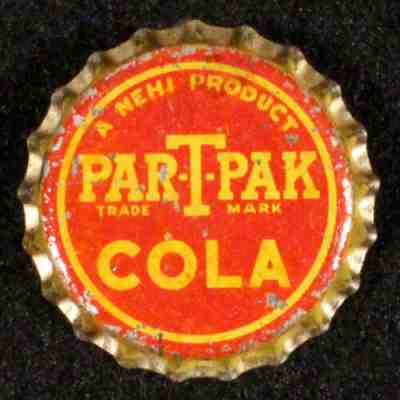 NEHI #14 â?¢PAR-T-PAK COLAâ?¢ CORK LINED SODA BOTTLE CAP ANTIQUE VINTAGE CROWNS OLD+