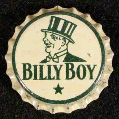 BILLY BOY CORK SODA BOTTLE CAP BILTMORE ASHEVILLE DURHAM NORTH CAROLINA NC CROWN