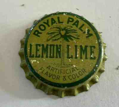 SODA cap crown ROYAL PALM lemon lime can flat bottle top acl cone cork Coca Cola