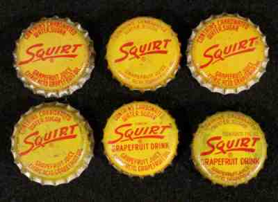 SQUIRT #5 CORK LINED SODA BOTTLE CAPS CROWNS GRAPEFRUIT SHERMAN OAKS, CALIFORNIA
