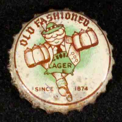 ZIEGLER OLD FASHIONED LAGER #1Â CORK BEER BOTTLE CAP BEAVER DAM, WISCONSIN CROWNS