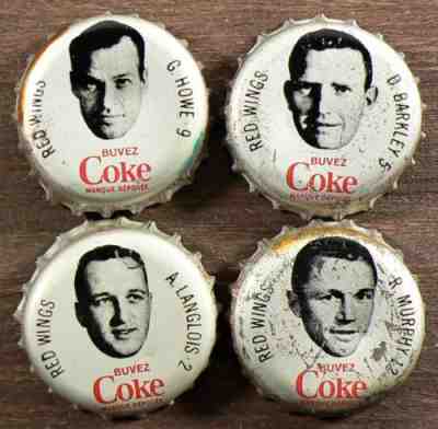 1964-65 Soda Caps Coke Detroit Red Wings Howe Hockey with Cork Crown #18027
