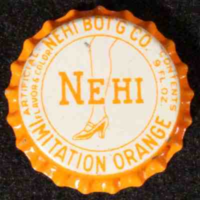 NEHI IMITATION ORANGE #2 SODA UNUSED CORK BOTTLE CAP COLUMBUS, GEORGIA CROWNS GA