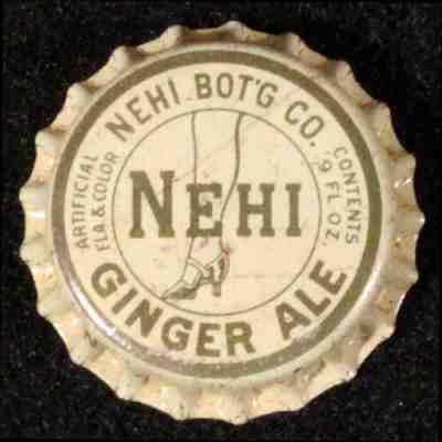 NEHI GINGER ALE #1 UNUSED CORK LINED SODA BOTTLE CAP COLUMBUS GEORGIA OLD CROWNS